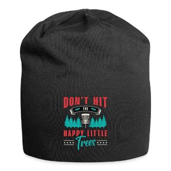 Flying Disc Don't Hit The Happy Little Disc Golf - Jersey Beanie - black - Front