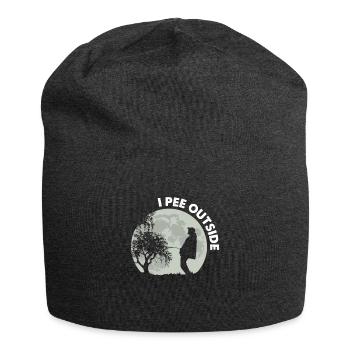 I Pee Outside I Pee Outdoor - Jersey-Beanie - Anthrazit - Vorne