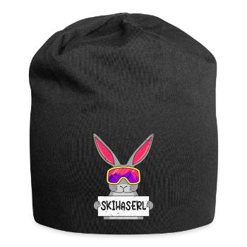 Skihaserl Skihasen Shirt Skihasen Apres Party - Jersey-Beanie - Schwarz - Vorne