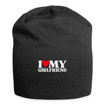 I Love My Girlfriend - Jersey Beanie - black - Front