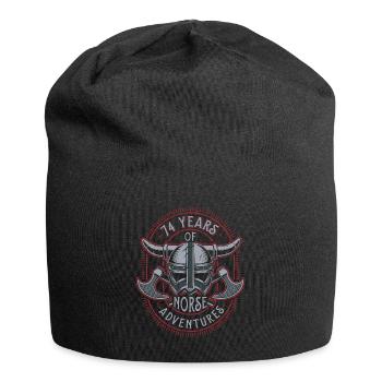 74 ans d’aventures nordiques - 74e anniversaire - Bonnet en jersey - noir - Devant
