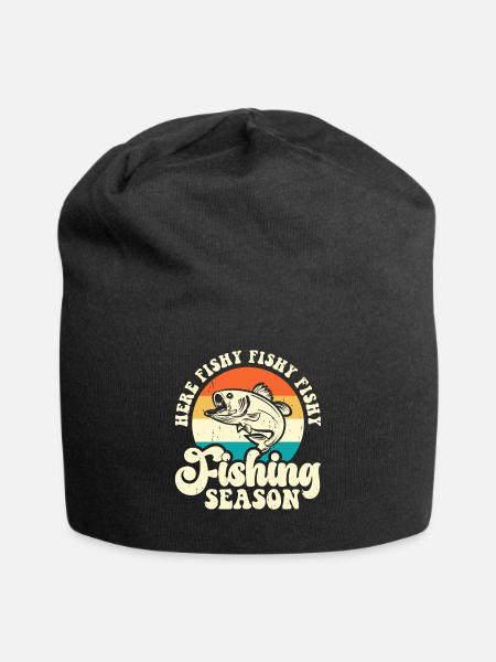 Angler - Jersey-Beanie - Schwarz
