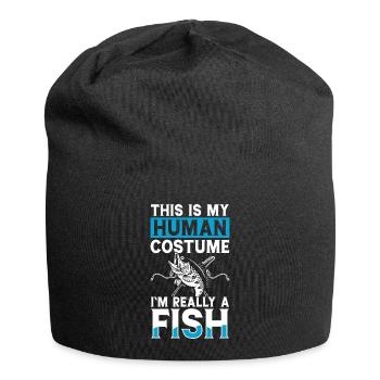 Angler - Jersey-Beanie - Schwarz - Vorne