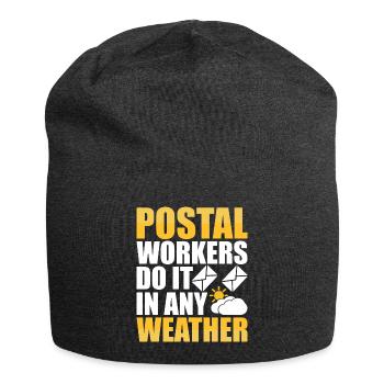 Briefträger Postbote - Jersey-Beanie - Anthrazit - Vorne