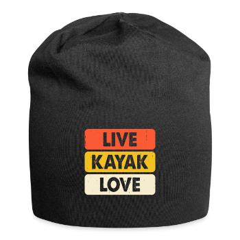 Kayak Kayaker Kayaker - Jersey Beanie - black - Front