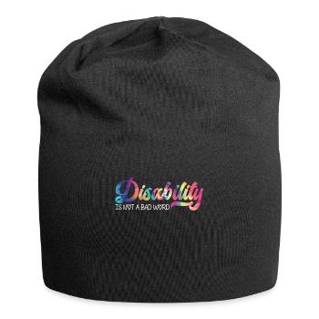 La débilité n’est pas un mauvais mot maladie - Bonnet en jersey - noir - Devant