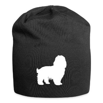 Chien bichon havanais - Bonnet en jersey - noir - Devant