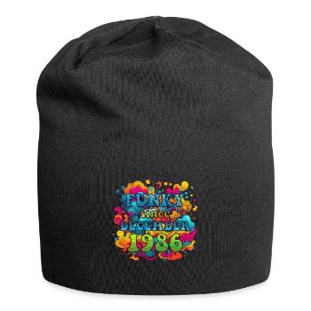 Funky Geburtstag: Dezember 1986 - Psychadelic - Jersey-Beanie - Schwarz - Vorne