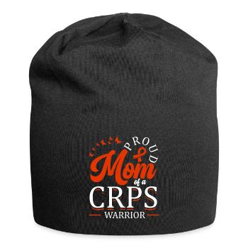 Proud mother of a crps warrior chronic - Jersey Beanie - black - Front