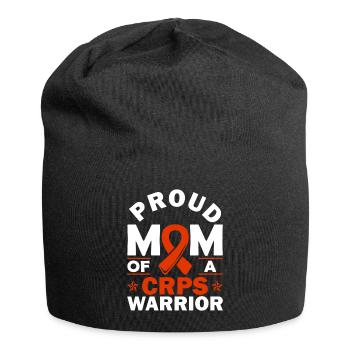 Proud mother of a crps warrior chronic - Jersey Beanie - black - Front