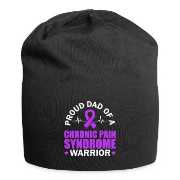 Proud father of a warrior with chronic - Jersey Beanie - black - Front