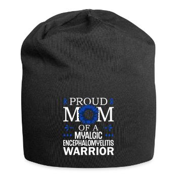 Proud mom of a myalgic - Jersey Beanie - black - Front