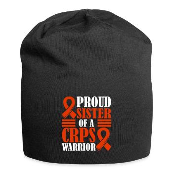 Proud sister of a crps warrior chronic - Jersey Beanie - black - Front