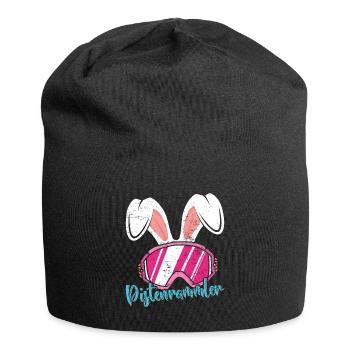Apres-Ski Pistenrammler Skihasen Ski Party - Jersey-Beanie - Schwarz - Vorne