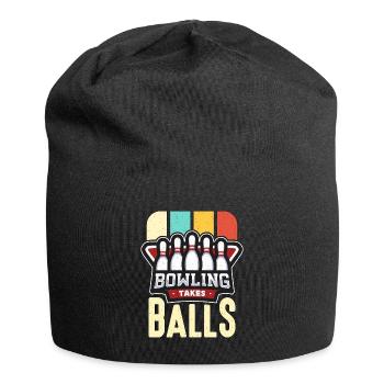Alley Bowling Takes Balls Bowling League Ninepins - Jersey Beanie - black - Front