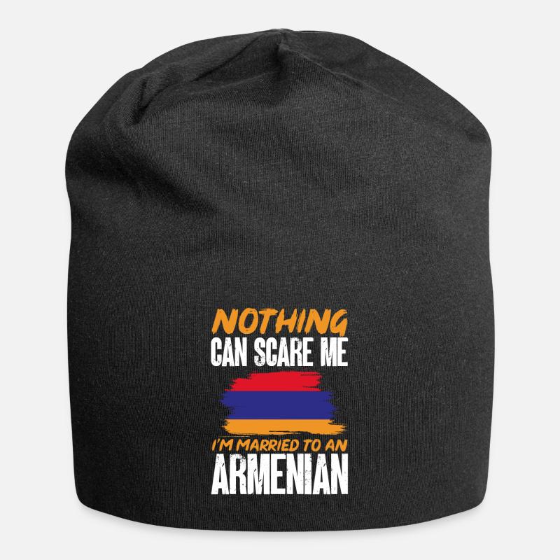 Drapeau arménien Arménie - Bonnet en jersey - noir