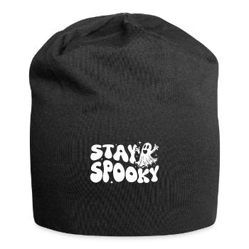 Bleib Gruselig Den Geist Von Halloween - Jersey-Beanie - Schwarz - Vorne