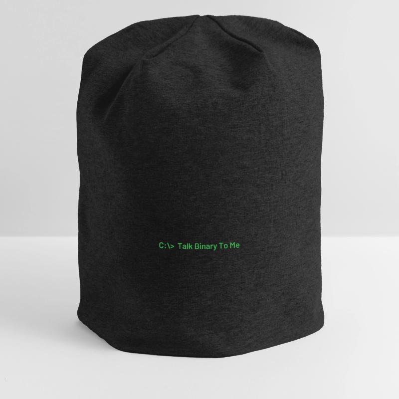 Sprich Binär Zu Mir Lustiges Coder Programmierer Jersey-Beanie