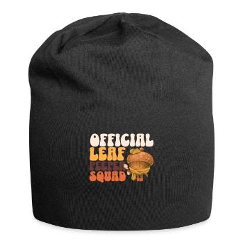 Leaf Peeper Squad Automne Feuillage Feuille Peeping Automne - Bonnet en jersey - noir - Devant