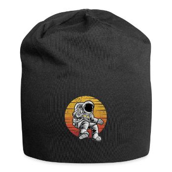 Cosmonaute Rétro Vaisseau Spatial Taikonaut Spaceman - Bonnet en jersey - noir - Devant