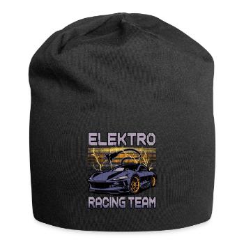 Lustiger Elektrofahrzeug-Witz Elektro Racing Team - Jersey-Beanie - Schwarz - Vorne