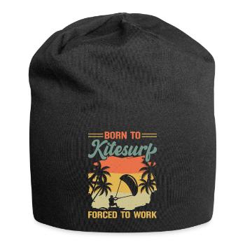 Kitesurf Kitesurfer Kiteboard Kitesurfing - Jersey Beanie - black - Front