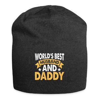 Best Daddy Husband - Jersey Beanie - charcoal grey - Front