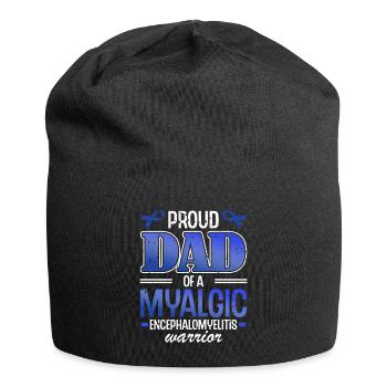 Stolzer Vater Eines Myalgische - Jersey-Beanie - Schwarz - Vorne