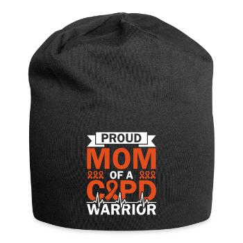 Stolze Mutter Eines Copd-kriegers Chronische - Jersey-Beanie - Schwarz - Vorne