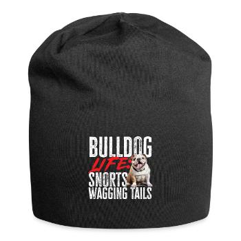 Amateur de bouledogue anglais britannique Bulldog Life Snorts - Bonnet en jersey - noir - Devant
