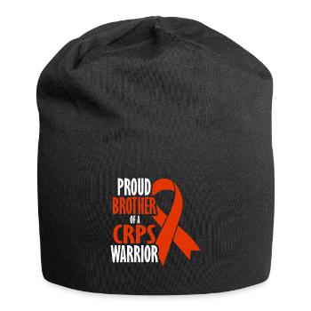 Proud brother of a crps warrior chronic - Jersey Beanie - black - Front