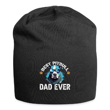 Pitbull Pittie - Best Pitbull Dad Ever - Jersey Beanie - black - Front
