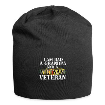 Us Army Vietnam Veteran - Jersey-Beanie - Schwarz - Vorne