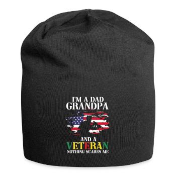 Us Army Vietnam Veteran - Jersey-Beanie - Schwarz - Vorne
