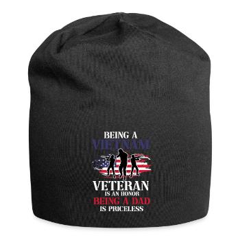 Us Army Vietnam Veteran - Jersey-Beanie - Schwarz - Vorne