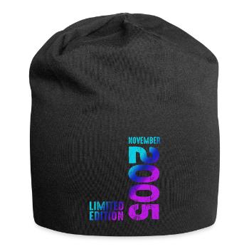 Vintage Aesthetic 2005 Since 2005 November 2005 - Jersey-Beanie - Schwarz - Vorne