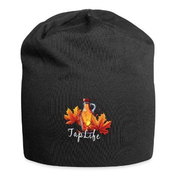 TAPFLIFE - Ahornbaum -Tippen Auf Zucker- Und - Jersey-Beanie - Schwarz - Vorne