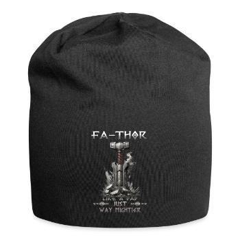 Vathor pour hommes - Fête des pères Cadeau de la fête des pères Viking - Bonnet en jersey - noir - Devant