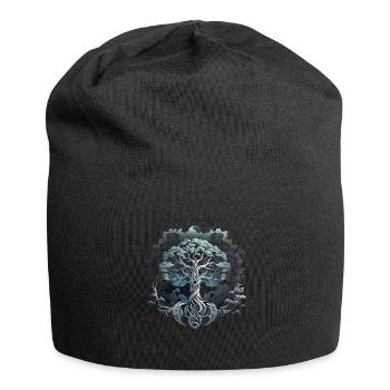 Tree of Life Yggdrasil Viking Midgard Thor - Jersey Beanie - black - Front