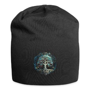 Tree of Life Yggdrasil Viking Midgard Thor - Jersey Beanie - black - Front