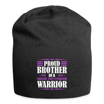 Proud brother of a warrior with chronic - Jersey Beanie - black - Front
