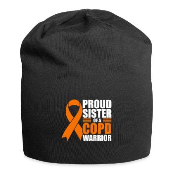 Stolze Schwester Eines Copd-kriegers Chronische - Jersey-Beanie - Schwarz - Vorne