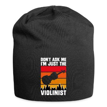 Violoniste violoniste - Bonnet en jersey - noir - Devant