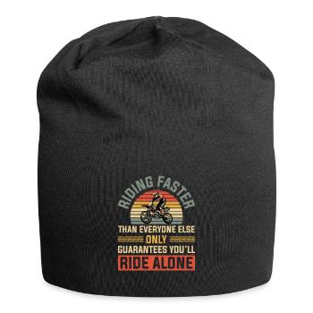 Riding Faster Guarantees Ride Alone Motocross - Jersey Beanie - black - Front