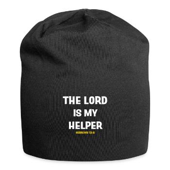 Jesus, Jesus, Jesus Christ Christ Christ Christ - Jersey-Beanie - Schwarz - Vorne
