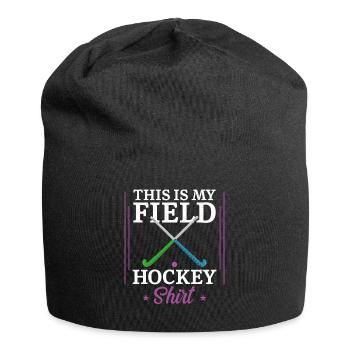 Field Hockey This Is My Field - Jersey Beanie - black - Front