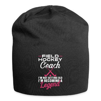 Entraîneur de hockey sur gazon Hockey sur gazon - Bonnet en jersey - noir - Devant