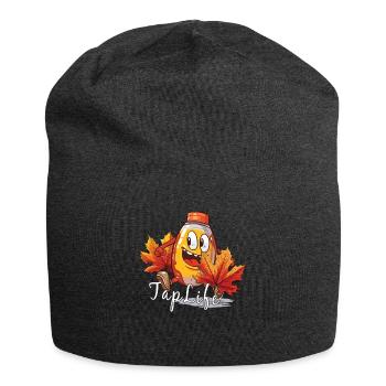TAPFLIFE - Ahornbaum -Klopfen - Zucker- Und - Jersey-Beanie - Anthrazit - Vorne
