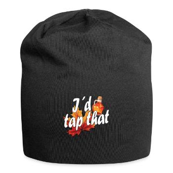 Ich Würde Diesen Ahornbaum Tippen, Der Auf - Jersey-Beanie - Schwarz - Vorne