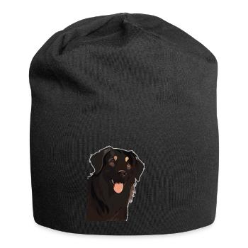 Hovawart owner Farmer Dog Purebred Retro - Jersey Beanie - black - Front